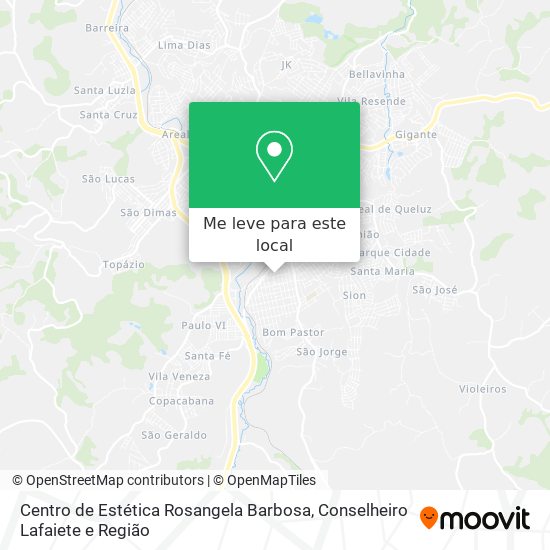 Centro de Estética Rosangela Barbosa mapa