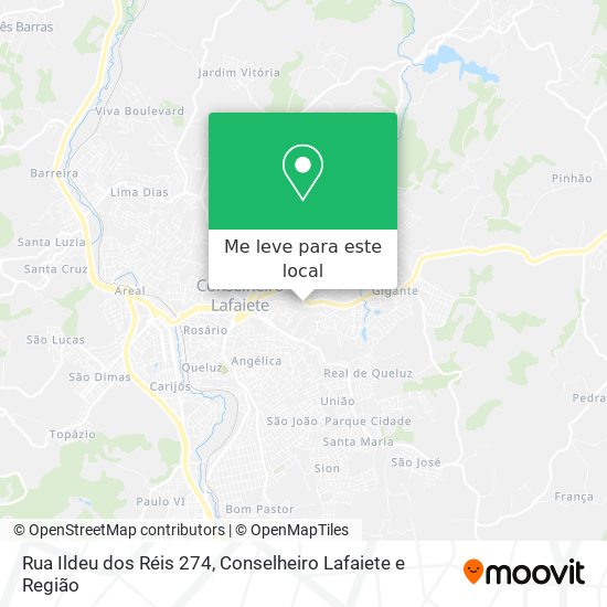 Rua Ildeu dos Réis 274 mapa