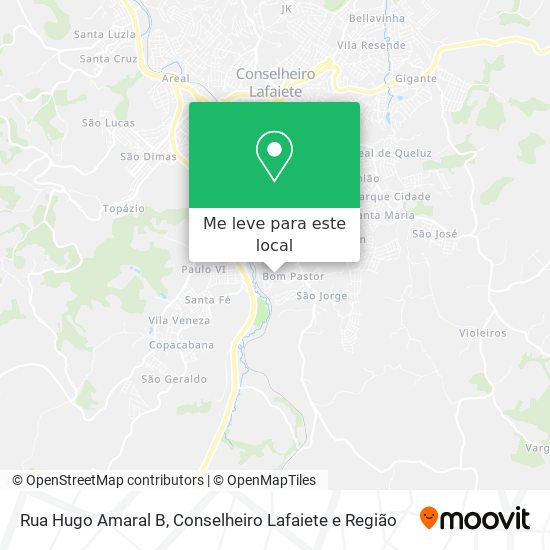 Rua Hugo Amaral B mapa
