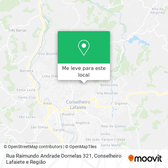 Rua Raimundo Andrade Dornelas 321 mapa