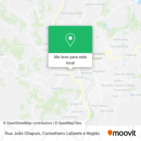 Rua João Chapuis mapa