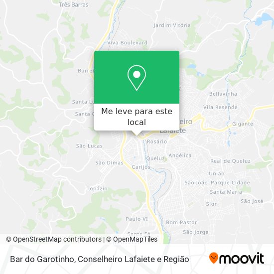 Bar do Garotinho mapa