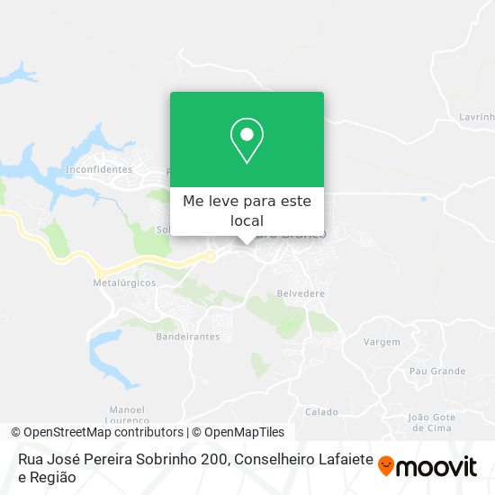 Rua José Pereira Sobrinho 200 mapa