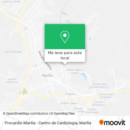 Procardio Marília - Centro de Cardiologia mapa