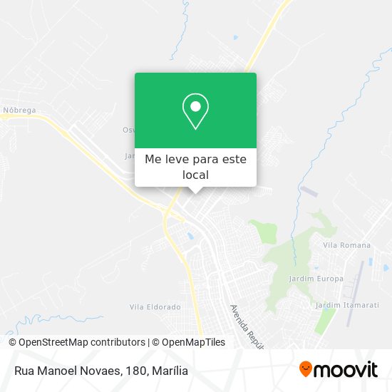 Rua Manoel Novaes, 180 mapa