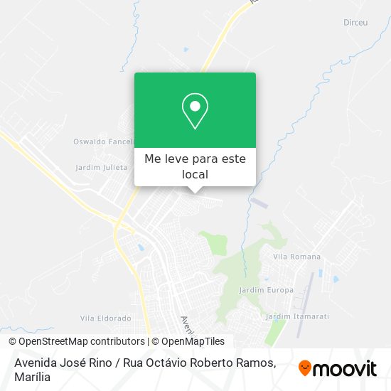 Avenida José Rino / Rua Octávio Roberto Ramos mapa