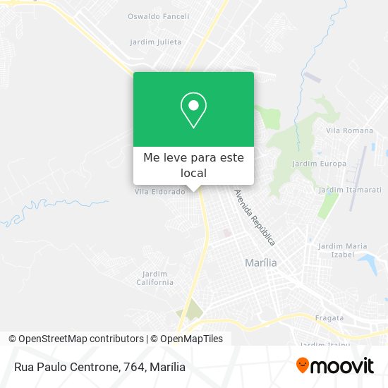 Rua Paulo Centrone, 764 mapa