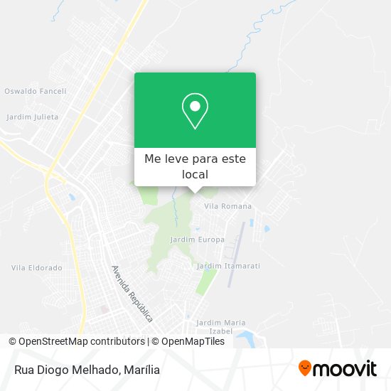 Rua Diogo Melhado mapa