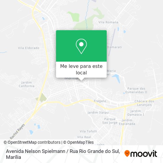 Avenida Nelson Spielmann / Rua Rio Grande do Sul mapa