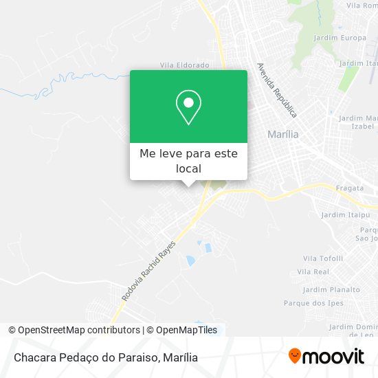 Chacara Pedaço do Paraiso mapa