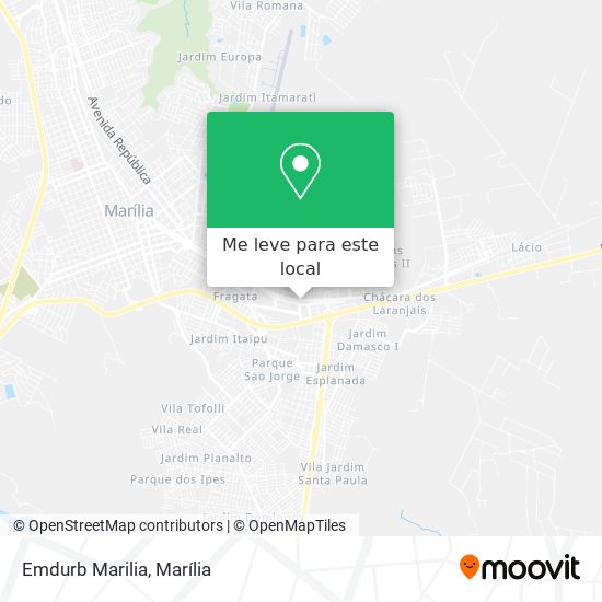 Emdurb Marilia mapa