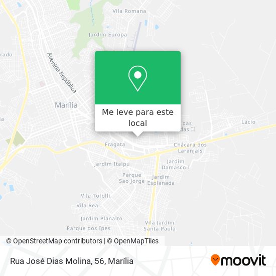 Rua José Dias Molina, 56 mapa