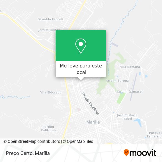 Preço Certo mapa