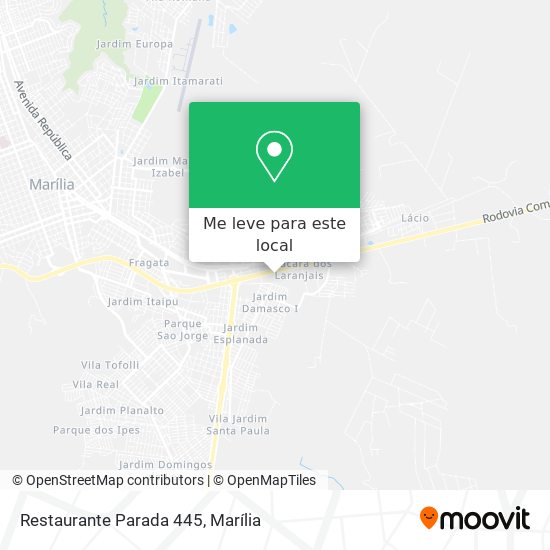 Restaurante Parada 445 mapa