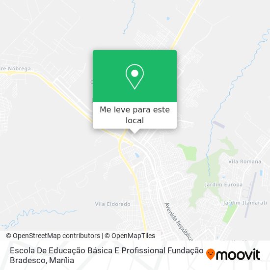 Escola De Educação Básica E Profissional Fundação Bradesco mapa