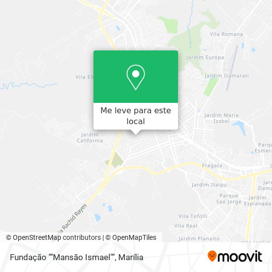 Fundação ""Mansão Ismael"" mapa