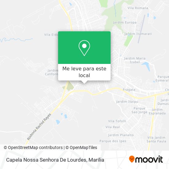 Capela Nossa Senhora De Lourdes mapa