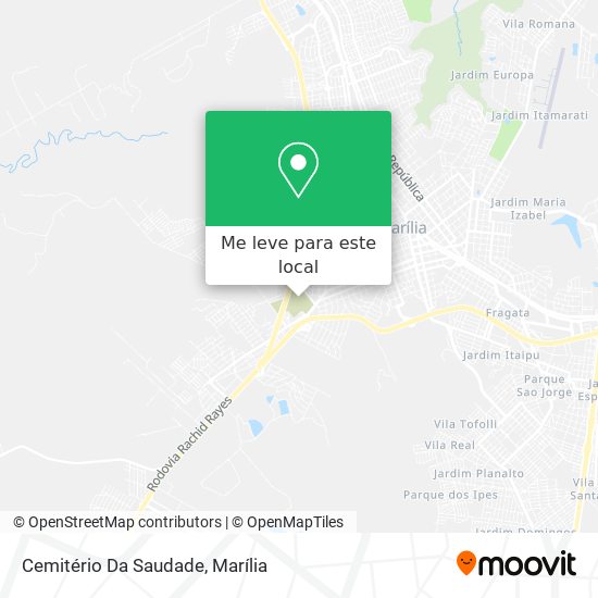 Cemitério Da Saudade mapa