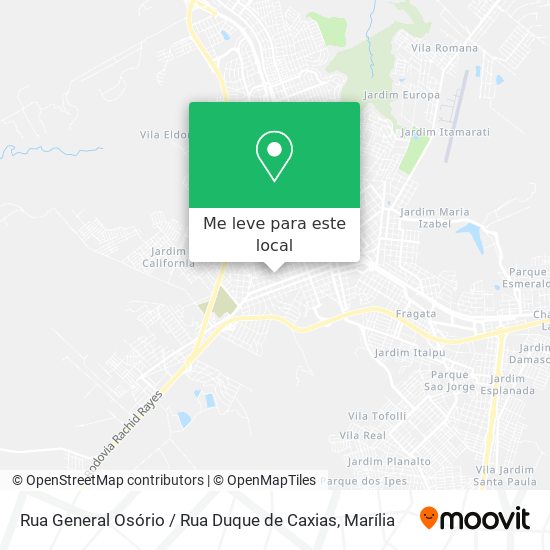Rua General Osório / Rua Duque de Caxias mapa