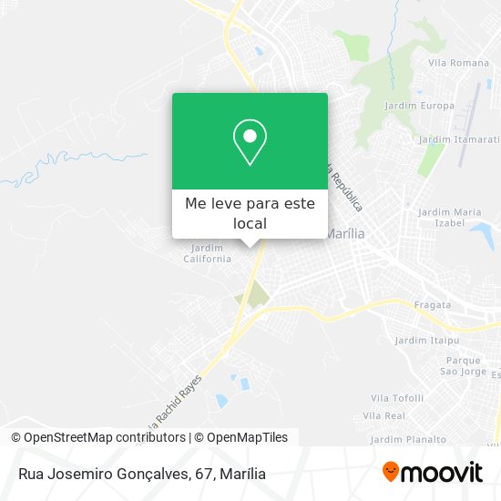 Rua Josemiro Gonçalves, 67 mapa