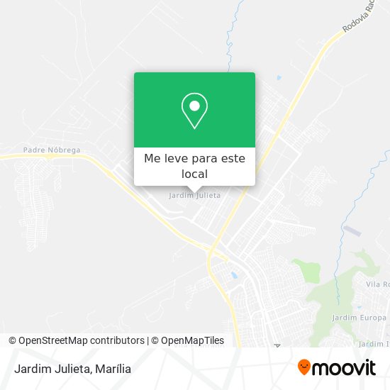 Jardim Julieta mapa