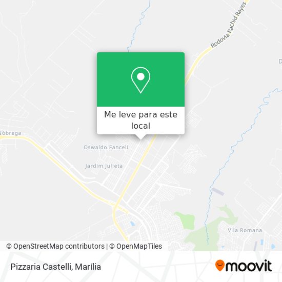 Pizzaria Castelli mapa