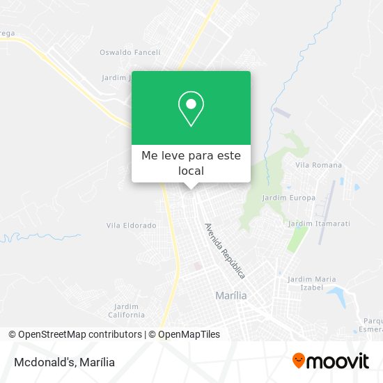 Mcdonald's mapa