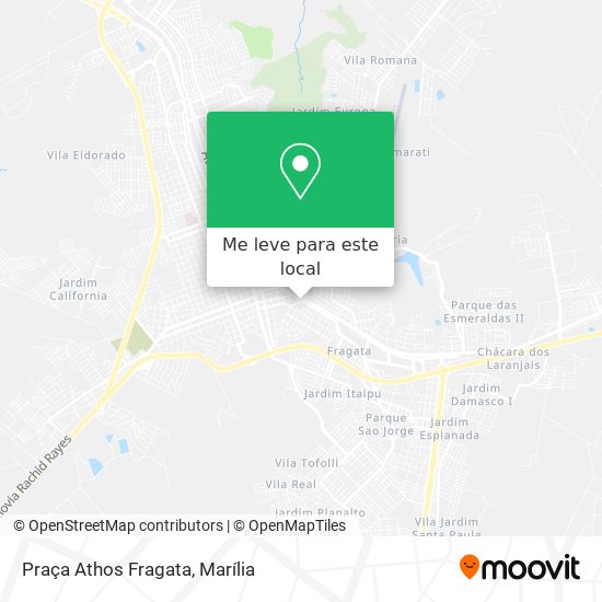 Praça Athos Fragata mapa