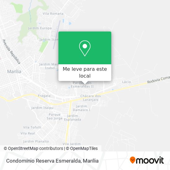 Condomínio Reserva Esmeralda mapa