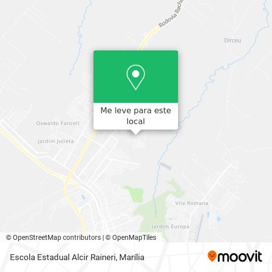 Escola Estadual Alcir Raineri mapa