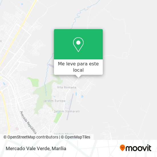 Mercado Vale Verde mapa