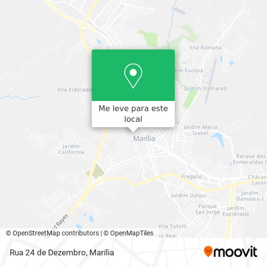 Rua 24 de Dezembro mapa