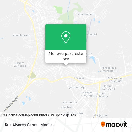 Rua Alvares Cabral mapa