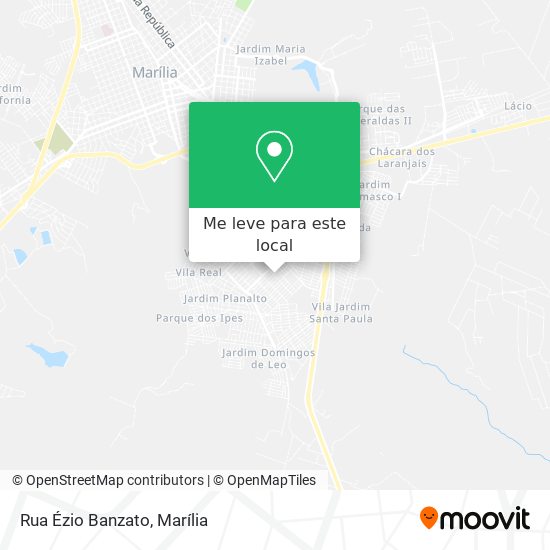 Rua Ézio Banzato mapa