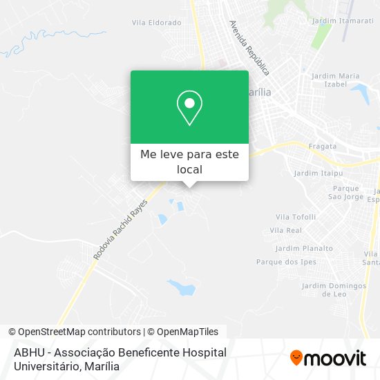 ABHU - Associação Beneficente Hospital Universitário mapa