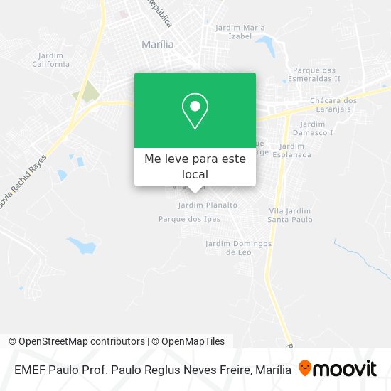 EMEF Paulo Prof. Paulo Reglus Neves Freire mapa