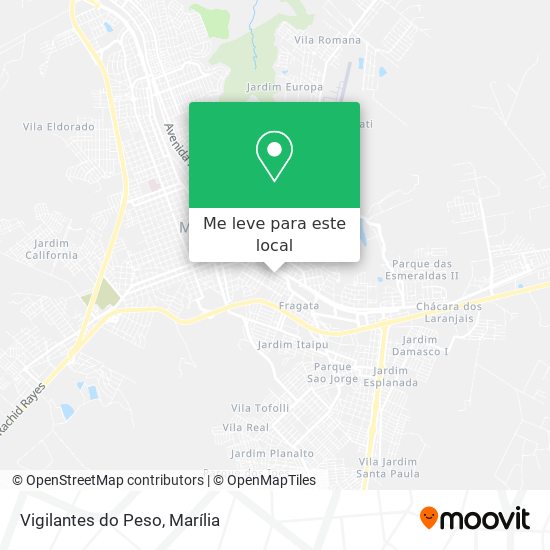 Vigilantes do Peso mapa