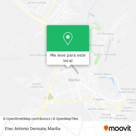 Etec Antonio Devisate mapa
