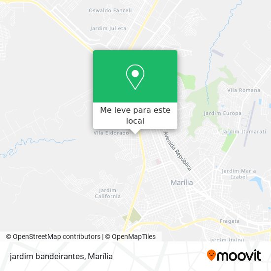 jardim bandeirantes mapa