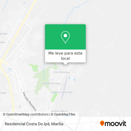 Residencial Costa Do Ipê mapa