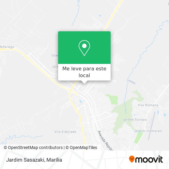 Jardim Sasazaki mapa