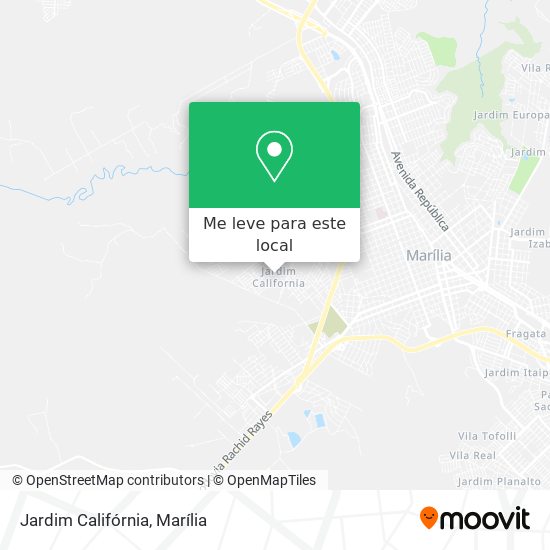 Jardim Califórnia mapa