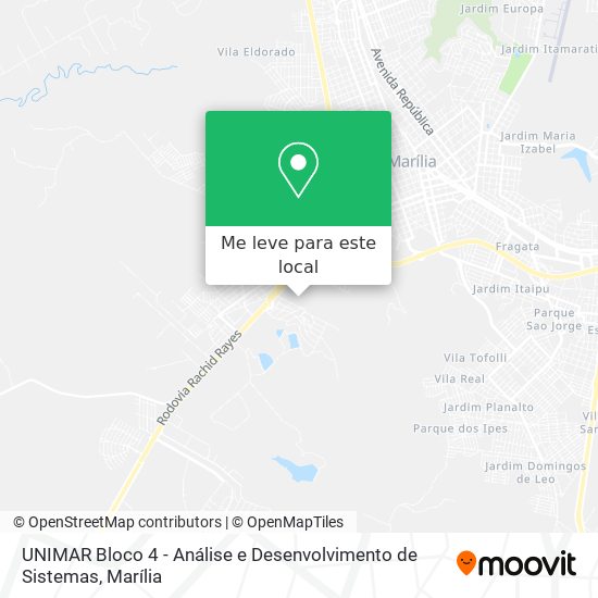 UNIMAR Bloco 4 - Análise e Desenvolvimento de Sistemas mapa