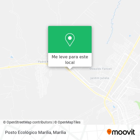 Posto Ecológico Marília mapa