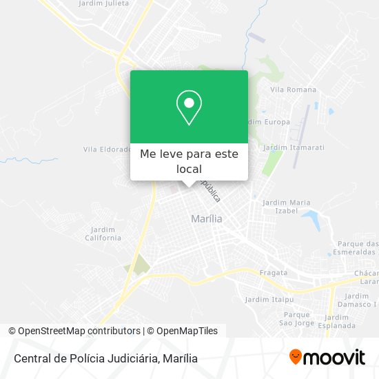 Central de Polícia Judiciária mapa