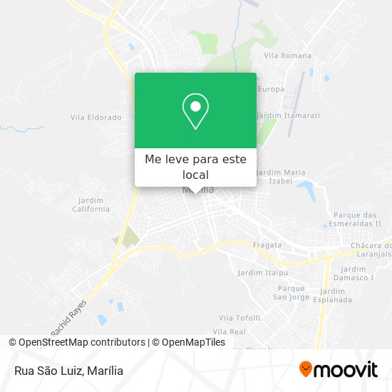 Rua São Luiz mapa