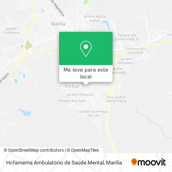 Hcfamema Ambulatório de Saúde Mental mapa