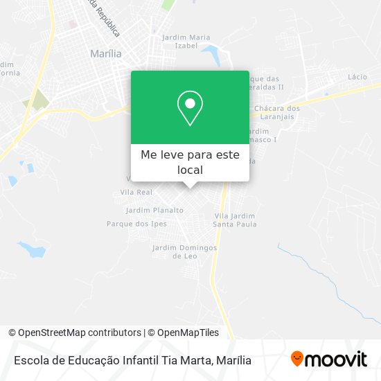 Escola de Educação Infantil Tia Marta mapa
