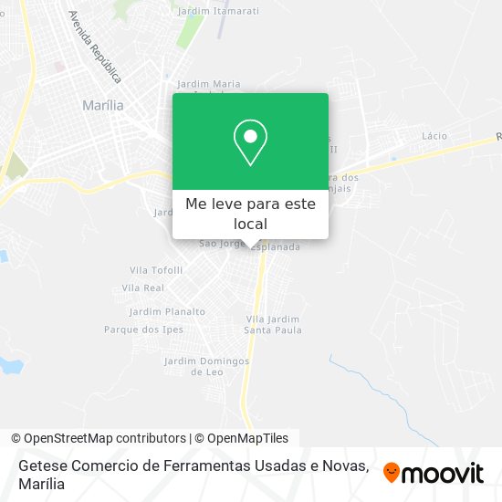 Getese Comercio de Ferramentas Usadas e Novas mapa
