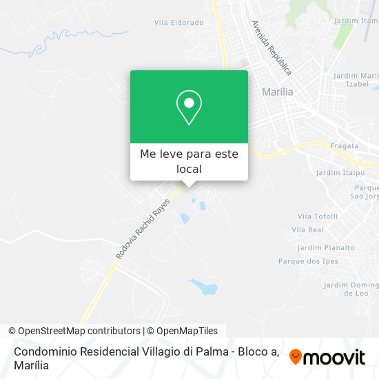 Condominio Residencial Villagio di Palma - Bloco a mapa